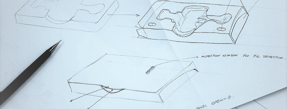 drafts of the packaging design