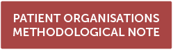 PATIENT ORGANISATIONS METHODOLOGICAL NOTE