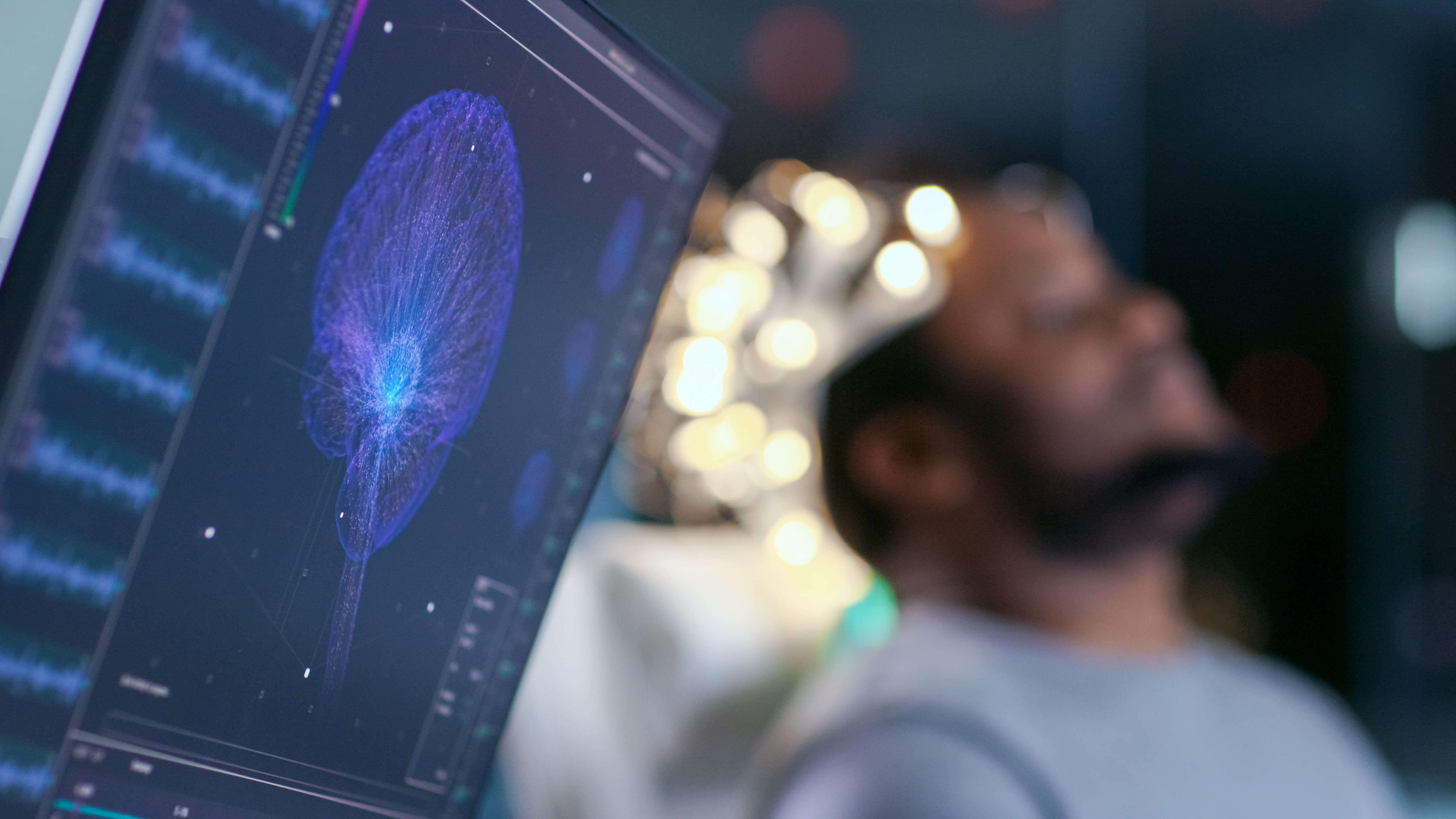 Patient getting brain scan