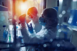 Picture of people working in a lab