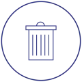 Icon representing waste