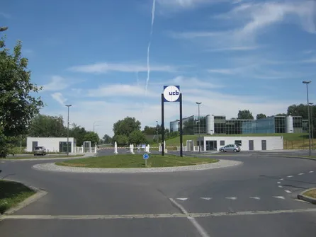 Picture representing UCB's Braine l' Alleud campus entrance