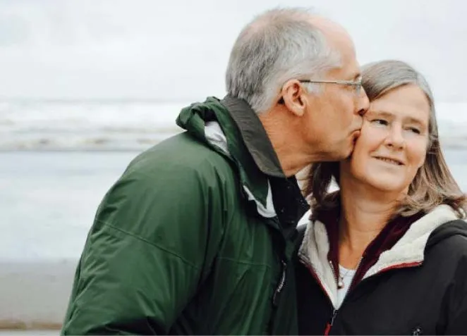 Picture of a couple at the seaside