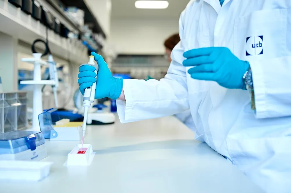 Person working in a lab