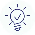 Icon of a lamp bulb