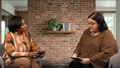 Picture of two women navigating wound care with HS