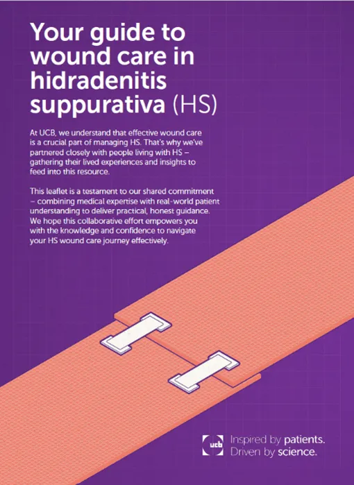 Picture of the guide to wound care in HS