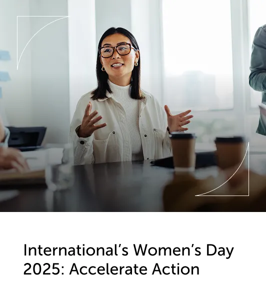 Picture of a woman talking in a meeting 