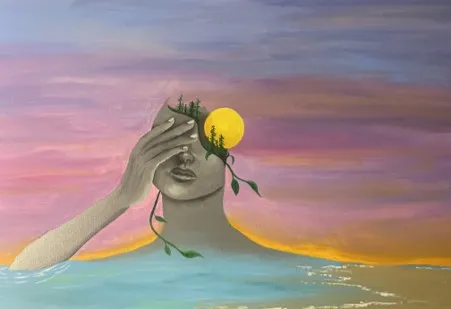 Acrylic on canvas A Mountain of Your Own by Stephanie Gowdy
