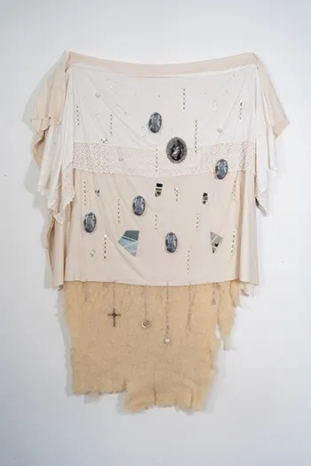 Textile piece I Cried of Fear and Pain by Anastasia Egonyan