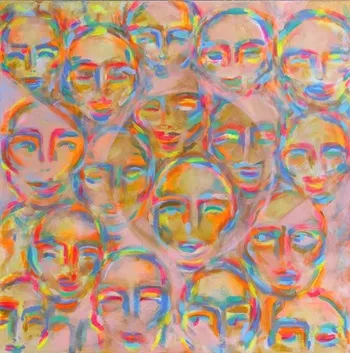 Painting Connecting Brains, Connecting Hearts by Noëmi Manser